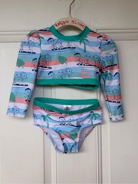 •Cocomelon• Baby Girls Two-Piece Swimsuit - Size 12 Months
